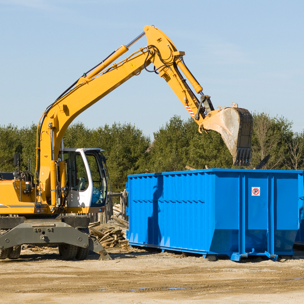 are there any restrictions on where a residential dumpster can be placed in Loughman